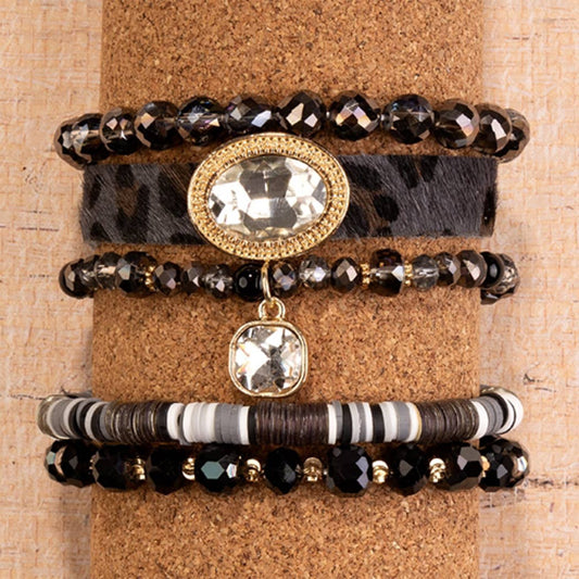 Stacked Animal Print Bracelet
