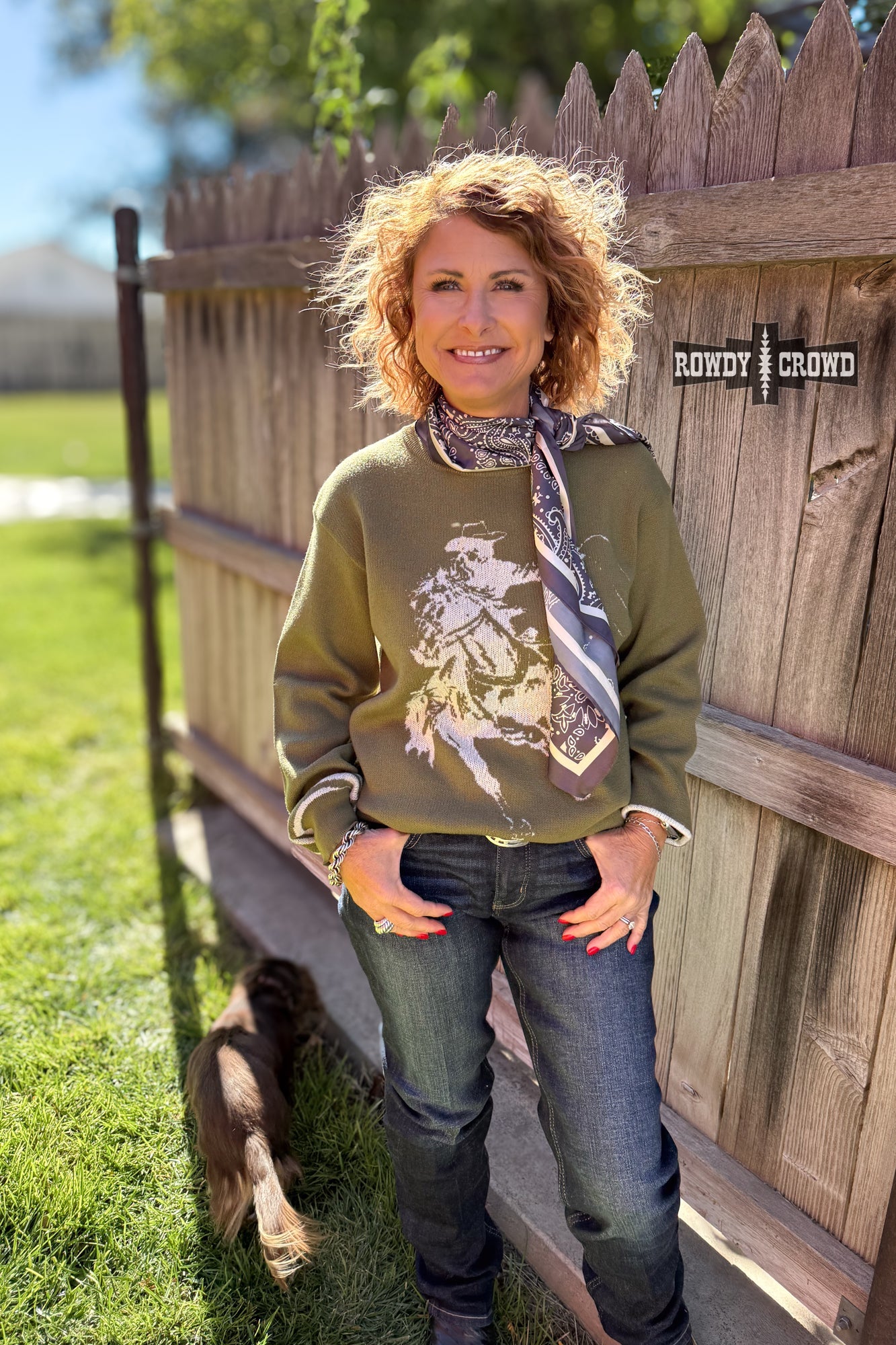 OLIVE Wild & Western Sweater